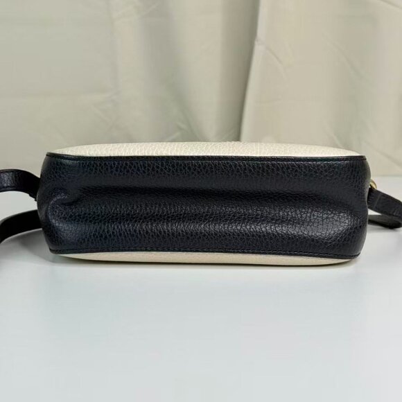 Gucci Soho Crossbody Bag White & Black Bi Color Shoulder Bag - Picture 5 of 9